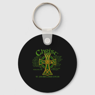 Christus mit mir keltisches Kreuz St. Patrick Brus Schlüsselanhänger