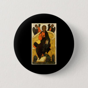 Christus Pantokrator Jesus thronender Erlöser Chri Button