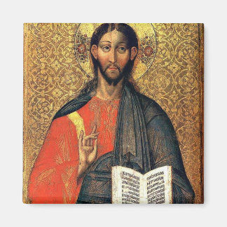 Christus Pantokrator Orthodoxe Ikone 16. Jahrhunde Magnet