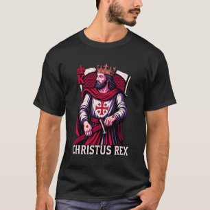 Christus Rex Katholische Christkönig Heiliges Herz T-Shirt