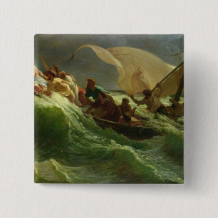 Christus schlafend in seinem Boot Button