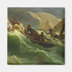 Christus schlafend in seinem Boot Magnet