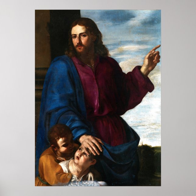 Christus Segen die Kinder - Artemisa Gentilesch Poster (Vorne)