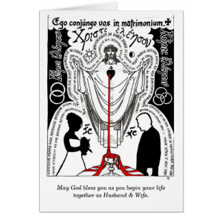 "Christus-Segen-Heirat-" Hochzeits-Karte