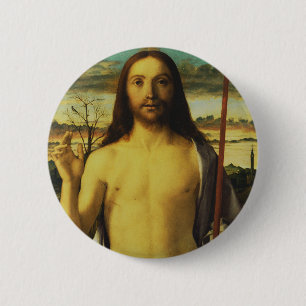 Christus segnet von Giovanni Bellini   Button