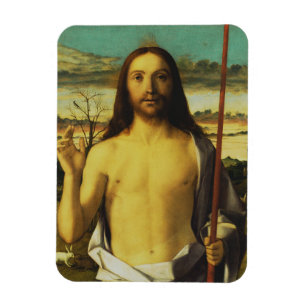 Christus segnet von Giovanni Bellini Magnet