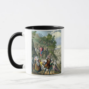 Christus Siegeseintritt in Jerusalem, von einem Bi Tasse
