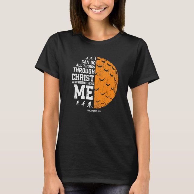 Christus stärkt mich in meinem Christlichen religi T-Shirt (Vorderseite)
