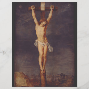 Christus tot am Kreuz von Peter Paul Rubens Flyer