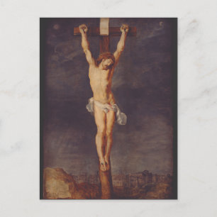Christus tot am Kreuz von Peter Paul Rubens Kunst Postkarte