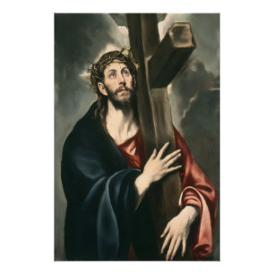 Christus trägt das Kreuz (Licht 2) Poster