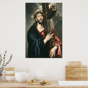 Christus trägt das Kreuz (Licht 2) Poster
