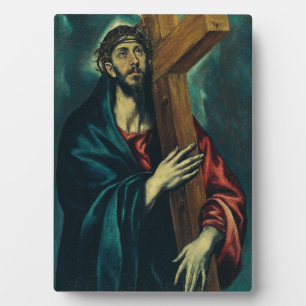 Christus trägt das Kreuz von El Greco Fotoplatte