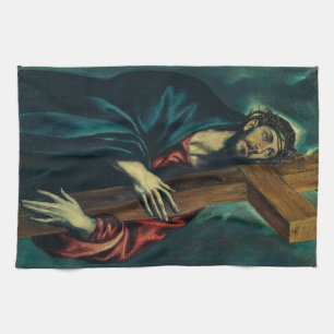Christus trägt das Kreuz von El Greco Geschirrtuch