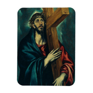 Christus trägt das Kreuz von El Greco Magnet