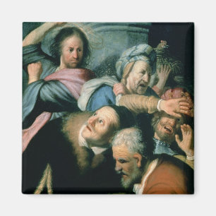 Christus treibt die Moneychanger Magnet