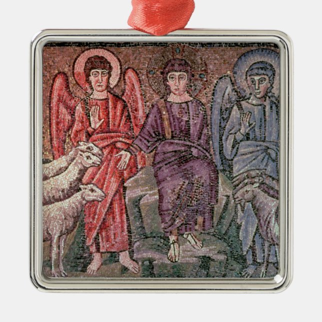 Christus trennt die Schafe von den Ziegen, 6. CEN Ornament Aus Metall (Vorne)