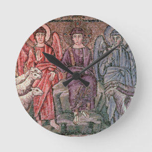 Christus trennt die Schafe von den Ziegen, 6. CEN Runde Wanduhr