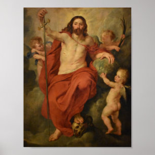 Christus triumphiert über Tod und Sohn Poster