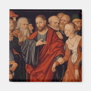Christus und der Frau eingelassene Ehebruch Magnet