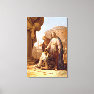 Christus und der reiche junge Machthaber, 1640 Leinwanddruck