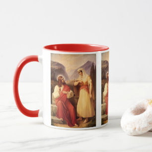 Christus und der Samariter von Christian Schleisne Tasse