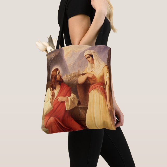 Christus und der Samariter von Christlich Schleisn Tasche (Von Nahem)