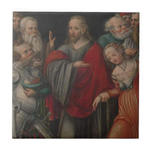 Christus und die Ehebrecherin Fliese