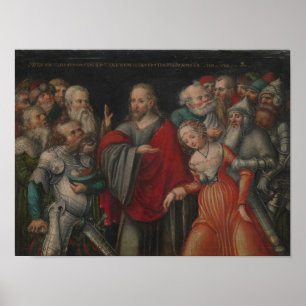 Christus und die Ehebrecherin Poster