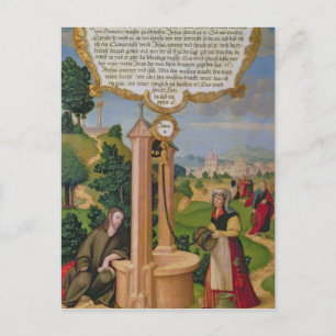 Christus und die Frau aus Samaria am Brunnen Jakob Postkarte
