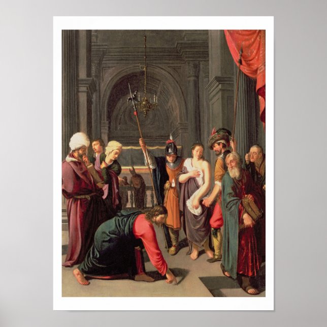 Christus und die Frau, die im Erwachsenenalter auf Poster (Vorne)