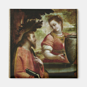 Christus und die Frau Samarias, c.1575-80 Magnet