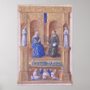 Christus und die Jungfrau, die Maria begeisterte Poster