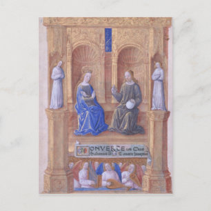Christus und die Jungfrau, die Maria begeisterte Postkarte