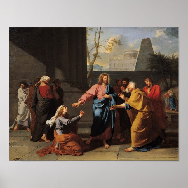 Christus und die Kanaanite-Frau, 1783-84 Poster (Vorne)