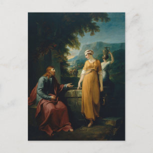 Christus und die Samariterin, William Hamilton Postkarte