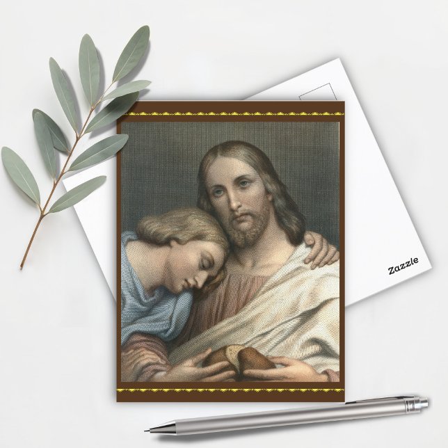 Christus und Johannes Postkarte (Von Creator hochgeladen)