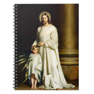 Christus und Kind. Fine Art Gift Notebook Notizblock