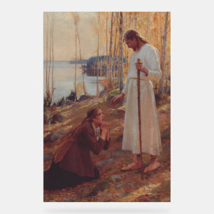 Christus und Maria Magdalena von Albert Edelf Acrylschild