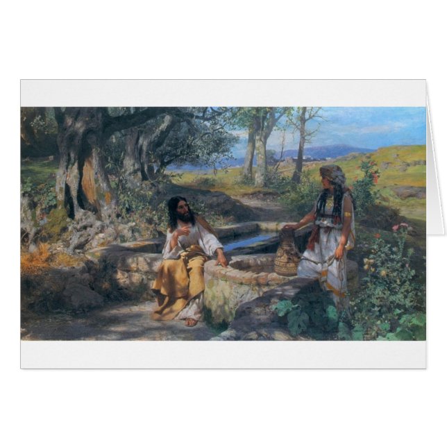 Christus- und Samariterfrau circa 1890 (Vorderseite (Horizontal))