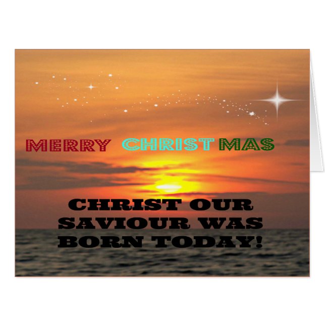 Christus, unser Erretter war heute Geboren (Vorderseite (Horizontal))