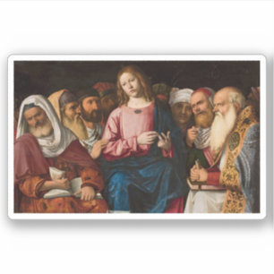Christus unter den Schriftgelehrten (1504) Aufkleber