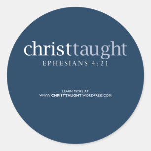 Christus-Unterichtsaufkleber Runder Aufkleber