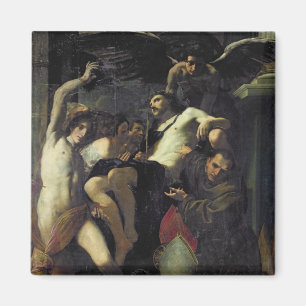 Christus verehrte durch Engel, St. Sebastian Magnet