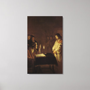 Christus vor dem hohen Priester, 1617 Leinwanddruck