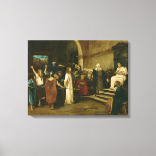 Christus vor Pilatus, 1880 Leinwanddruck