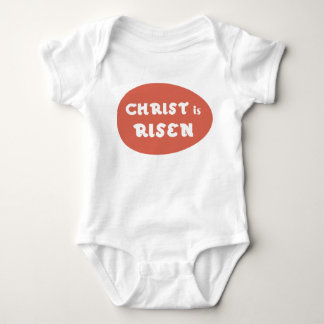 Christus wird, rotes Ei-Baby-Shirt gestiegen Baby Strampler