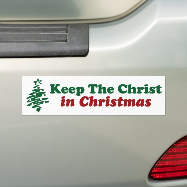 Christus zu Weihnachten behalten Autoaufkleber (Auf Auto)