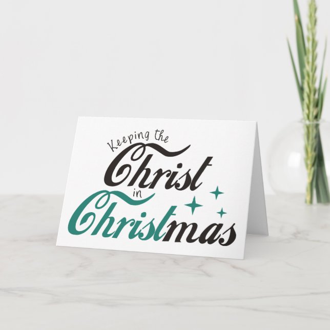 Christus zu Weihnachten behaltend (Vorderseite)