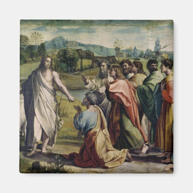 Christus zum Heiligen Peter (Cartoon für den Sünst Magnet (Vorne)